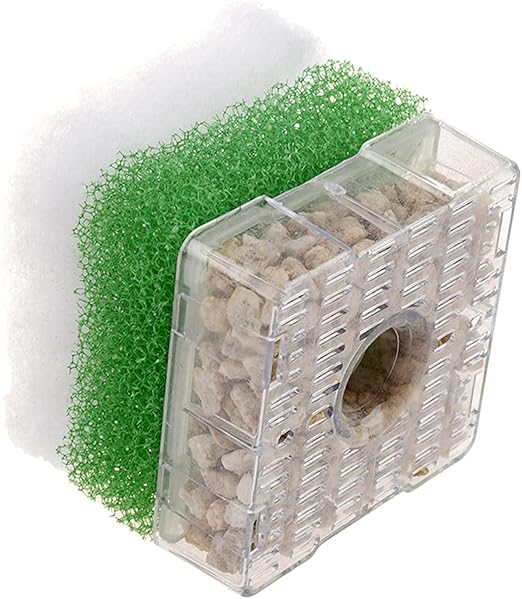 Xinyou XY-2011 Bio Sponge Filter (Square Shaped) with filter media | Suitable for Upto 2 Feet Tank | A Simple and Efficient Filter for Your Aquarium