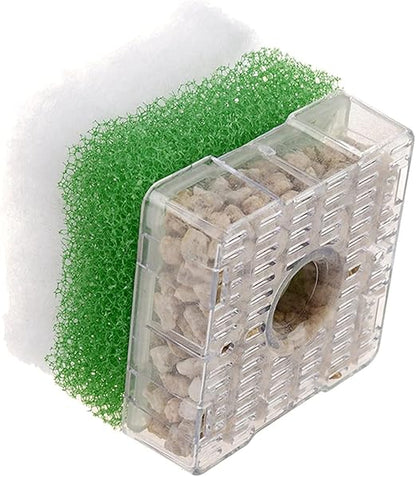 Xinyou XY-2011 Bio Sponge Filter (Square Shaped) with filter media | Suitable for Upto 2 Feet Tank | A Simple and Efficient Filter for Your Aquarium