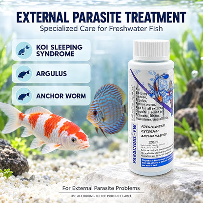 Aquatic Remedies 3-in-1 Freshwater Fish Care Combo – Paracidol FW + Bactonil FW + Aquaria Clear | 120 ml Each