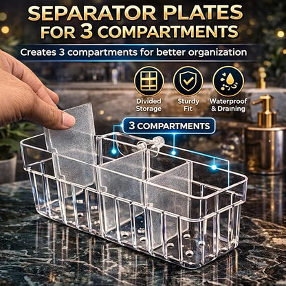 petzlifeworld 1Pcs Clear Acrylic Three-Compartment Hanging Hydroponic Planter | Hanging Plant Holder with Visible Root Growth | Decorative Aquatic Planter for Fish Tanks (18 × 6.5 × 8 cm)
