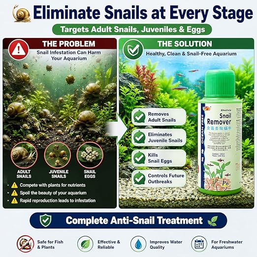 Ocean Free Aquarium Snail Remover-P6, 120ml