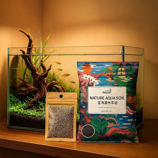 petzlifeworld Planted Tank Substrate & Seeds Combo - Nepall 3L Aqua Soil & Live Aquarium Plant Seeds | Nutrient-Rich, Crystal Clear Water | Perfect for Aquascaping, Fish & Shrimp Tanks