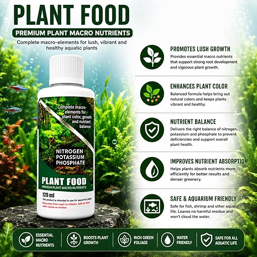 Petzlifeworld Aquatic Remedies (Pack of 3) Aquarium Plant Health Formula 120Ml & Plant Food 120Ml & K-Plus Plus 100Ml - Liquid