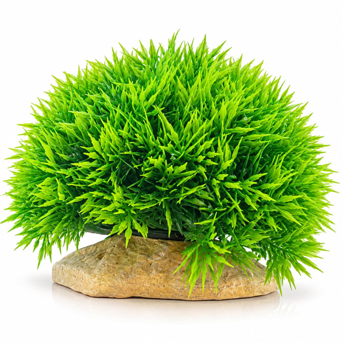 Petzlifeworld Artificial Aquarium Grass Plant with Stone Base | Green Fish Tank Decoration