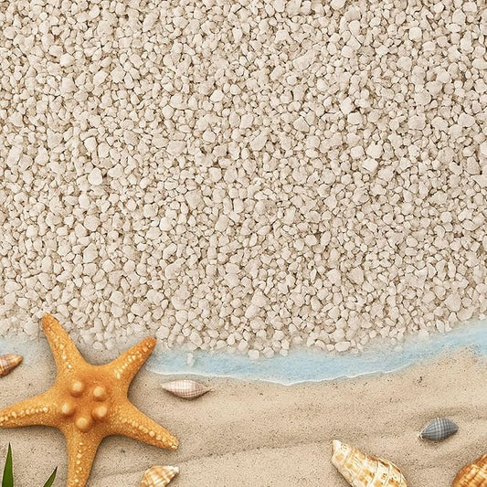 PetzLifeworld Aquarium Aragonite White Sand | Natural pH-Buffering Substrate for Marine, Cichlid, Freshwater & Saltwater Aquariums