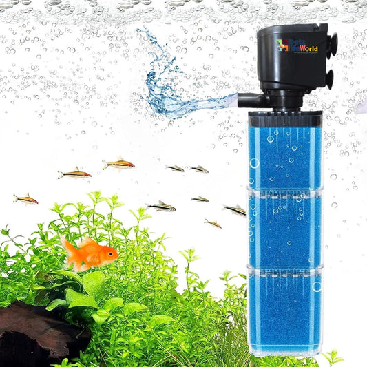 Bluepet Aquarium Liquid Internal Filter for Aquarium Fish Tank | Suitable for Fresh Water and Sea Water Appliances (BL-7400F | Power : 25W | Output : 1200L/H | Suitable for 3 Feet Tank)