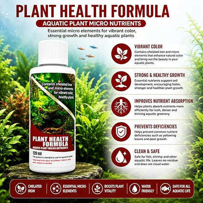 Petzlifeworld Aquatic Remedies (Pack of 3) Aquarium Plant Health Formula 120Ml & Plant Food 120Ml & K-Plus Plus 100Ml - Liquid