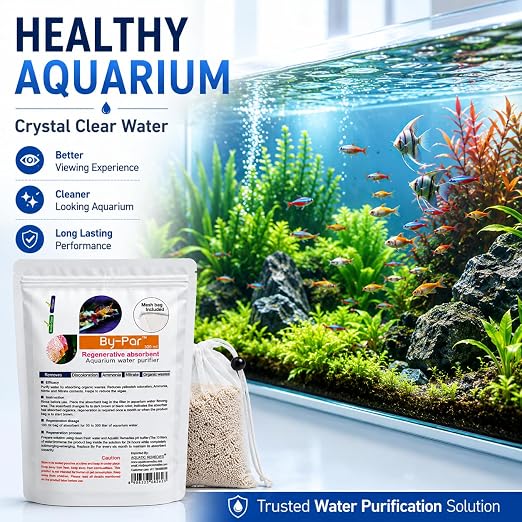 Petzlifeworld Aquatic Remedies by-Par, 100ML (Mesh Bag Included), Regenerative Absorbent Aquarium Water Purifier