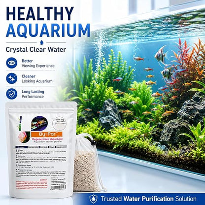 Petzlifeworld Aquatic Remedies by-Par, 100ML (Mesh Bag Included), Regenerative Absorbent Aquarium Water Purifier