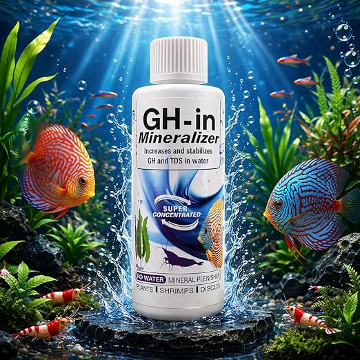 Aquatic Remedies GH-in Mineralizer for Aquarium (220 ml) – Increases & Stabilizes GH and TDS in RO Water | Mineral Supplement for Plants, Shrimp & Discus Fish