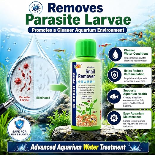 Ocean Free Aquarium Snail Remover-P6, 120ml