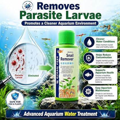 Ocean Free Aquarium Snail Remover-P6, 120ml