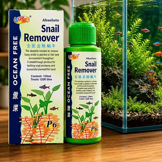 Ocean Free Aquarium Snail Remover-P6, 120ml