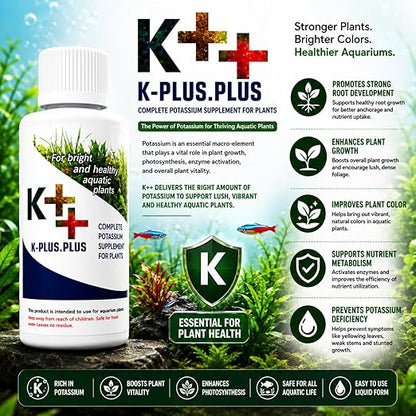 Petzlifeworld Aquatic Remedies (Pack of 3) Aquarium Plant Health Formula 120Ml & Plant Food 120Ml & K-Plus Plus 100Ml - Liquid