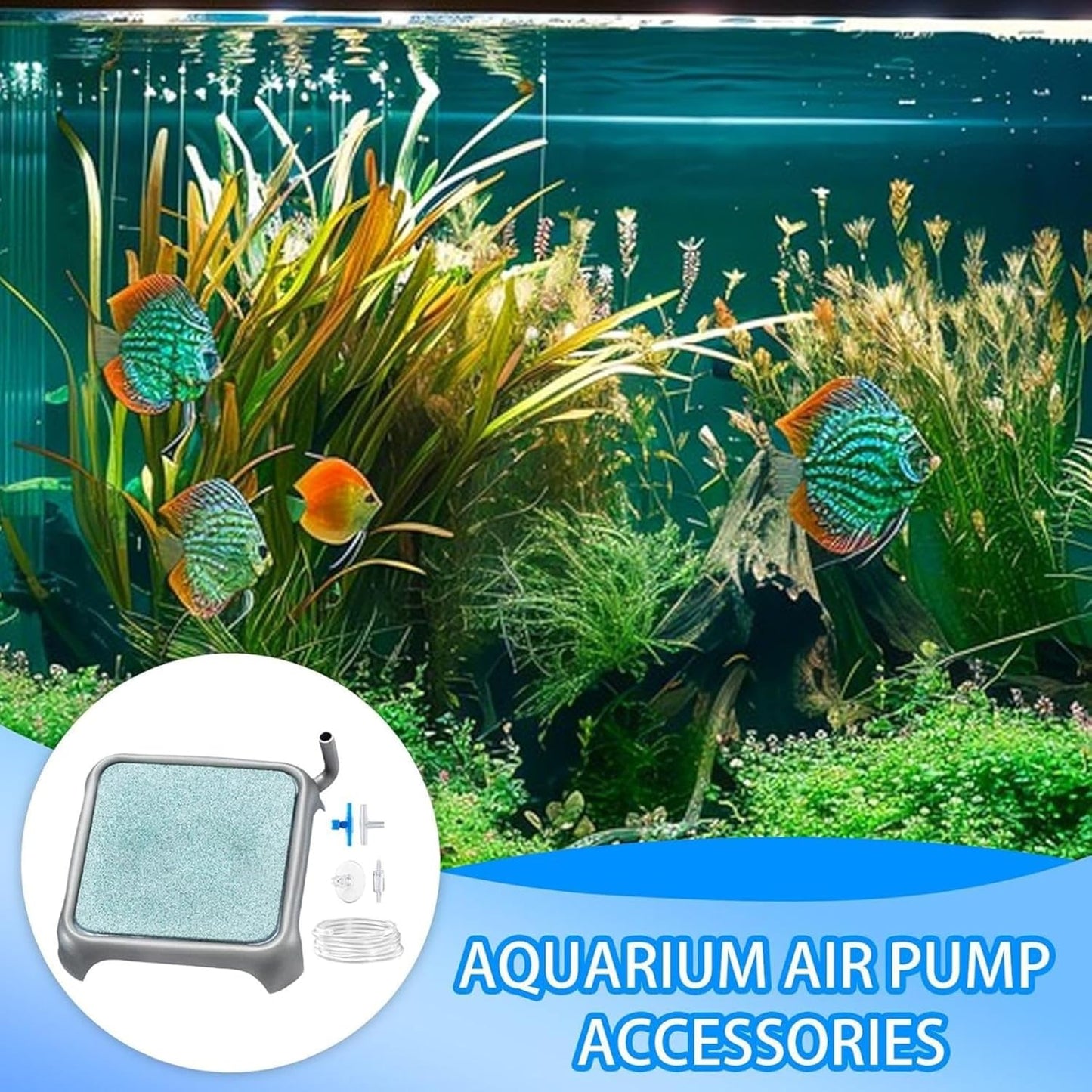 Petzlifeworld Stainless Steel (Square) Aquarium Air Plate & Bubble Diffuser