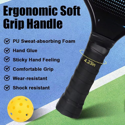 petzlifeworld Wooden Pickleball Paddle Set | 2 Lightweight Wooden Bats with Hand Grip & 1 Pickleball Ball | Easy to Use for Beginners | Durable & Comfortable Design