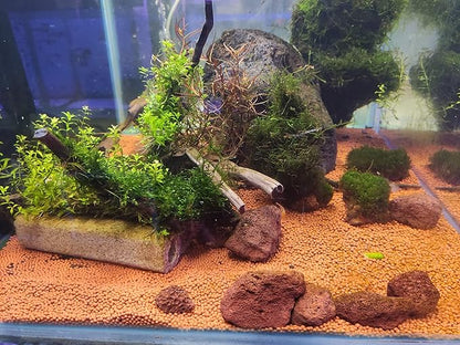 Petzlifeworld  (2MM) Aqua Clean Balls for Aquarium Gravel Brown Colour Aquarium Substrate