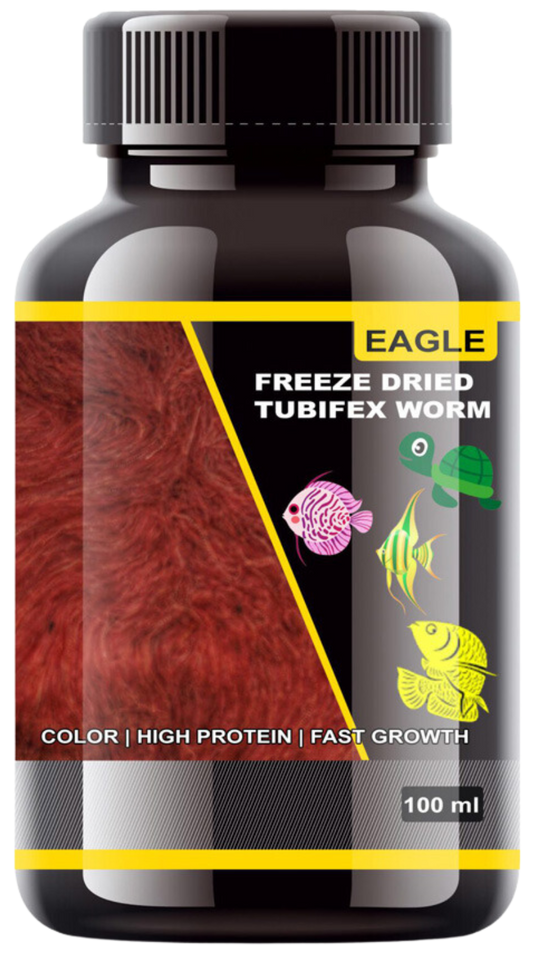 Eagle Freeze Dried Tubifex Worm 100ML | Colour | High Protein