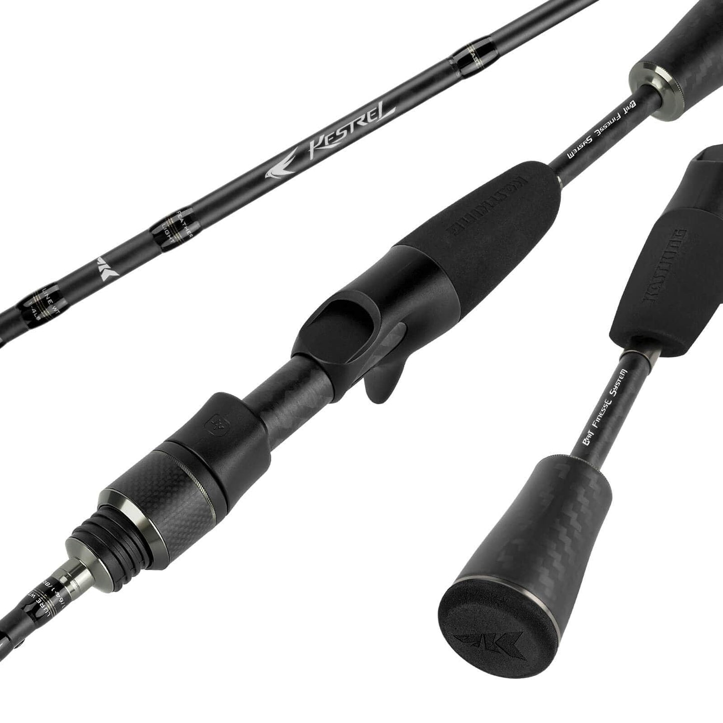 KastKing Kestrel Finesse Casting Rod 3 Pcs Ultra Light 6.8'