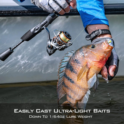 KastKing Kestrel Finesse Casting Rod 3 Pcs Ultra Light 6.8'