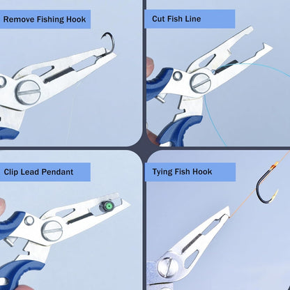 VAYINATO® 2-in-1 Must Have Fishing Accessory Combo | Line Cutting Plier & Fish Lip Gripper Tool | Durable, Ergonomic & Easy to Use | Must-Have Gear for Freshwater & Saltwater
