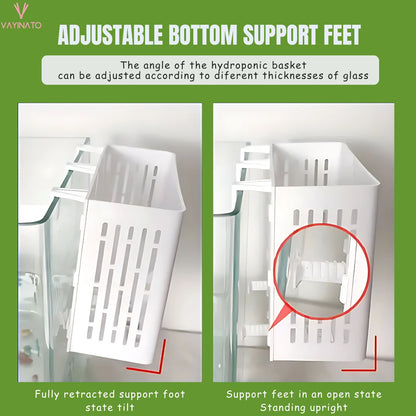 Petzlifeworld 1 Pcs White Large (Box Type) Aquarium Water Plant Holder with Hooks