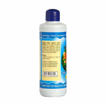 Ocean Free 240Ml White Spot Special | Fast-Acting White Spot Remover for Freshwater & Saltwater Fish | Safe for Plants & Aquatic Life