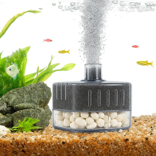 PetzLifeWorld Aquarium Sponge Filter BL - SERIES with 2M Airline Tube | Air-Powered Oxygen Bubble Filter for Small Fish, Betta, Shrimp Tanks | Biological Filtration | Quiet & Gentle | Air Pump Not Included