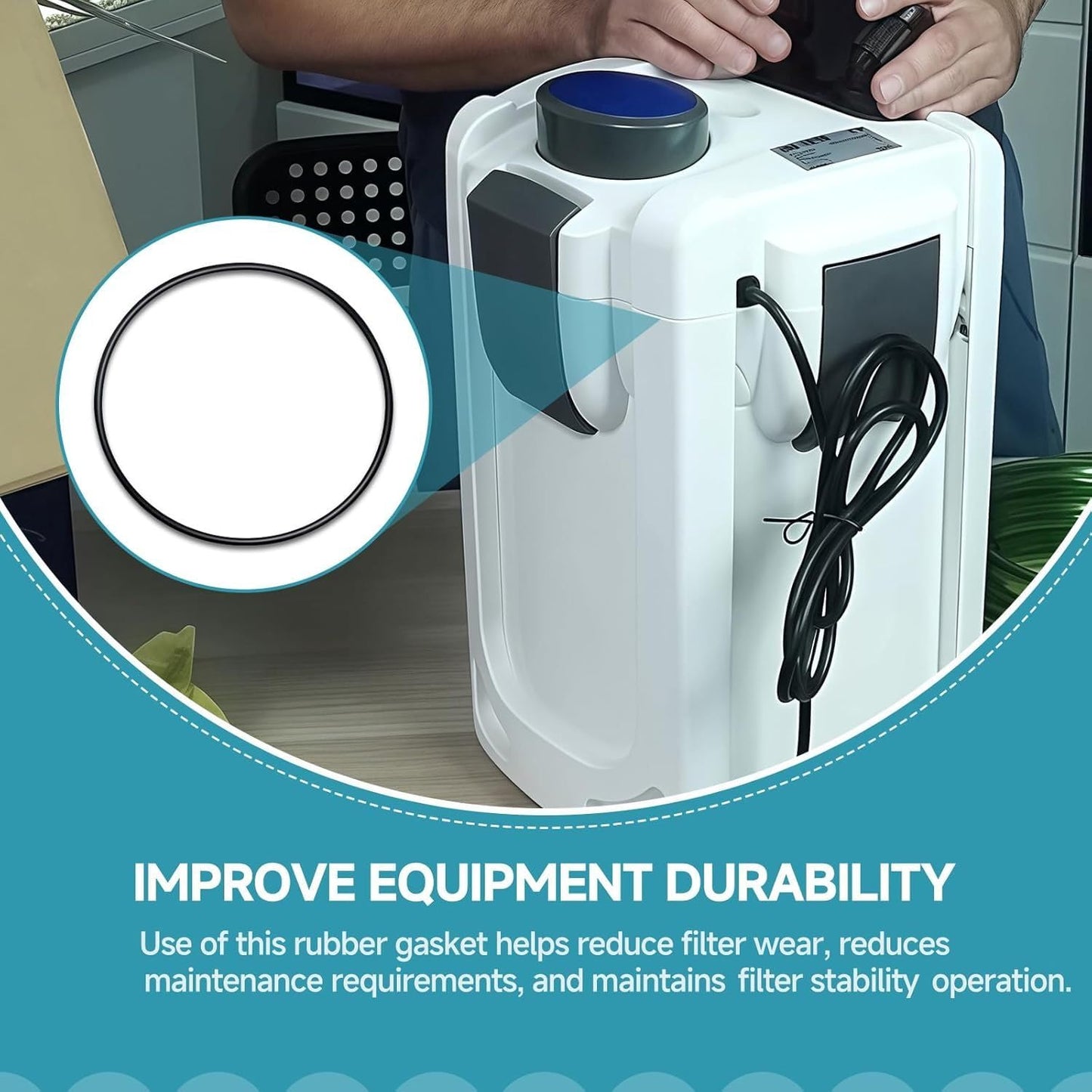 PetzLifeWorld Sun-Sun HW-Series Canister Filter O-Ring Replacement Seal Ring | Compatible with Aquarium Canister Filter Models | Durable Rubber Gasket for Leak Prevention and Tight Sealing