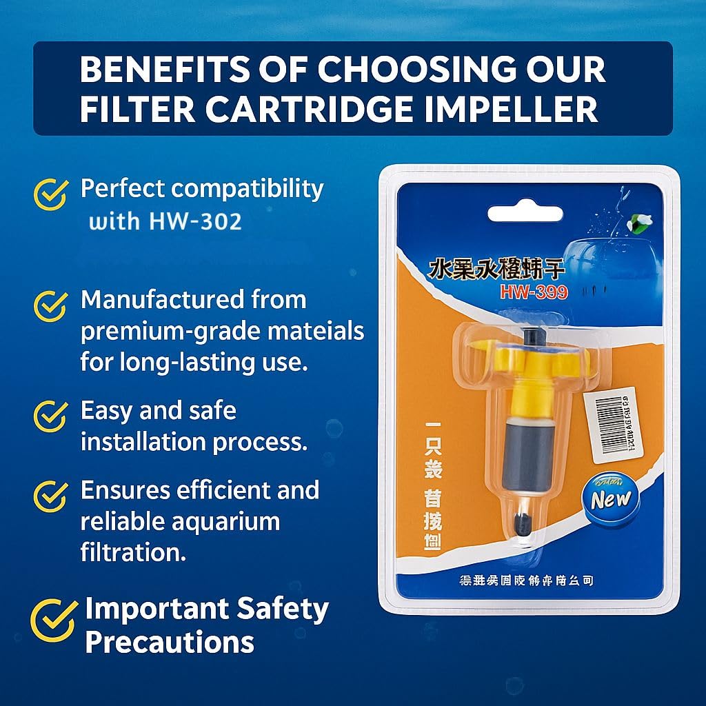 PetzLifeWorld Sun-Sun HW-Series Canister Filter Replacement Impeller – Durable Spare Part for Aquarium Filter | Quiet & Efficient Water Circulation | Freshwater & Saltwater Compatible