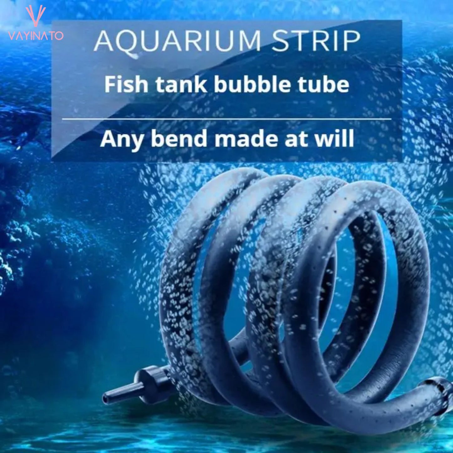 Petzlifeworld Aquarium Bubble Rubber Tube Diffuser Strip for Aquarium Oxygenation