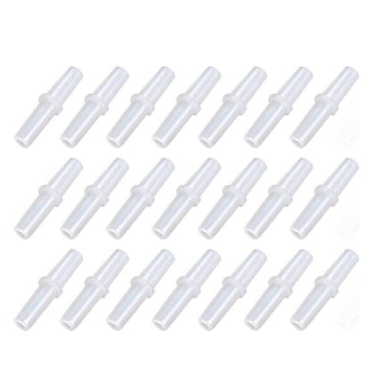 20Pcs (White) Plastic Aquarium Tubing Connectors