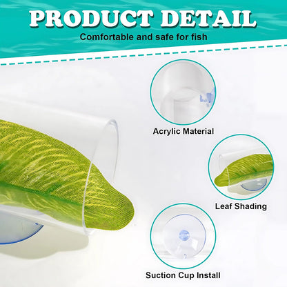 Petzlifeworld Betta Fish Acrylic Tunnel Tube, Transparent Betta Fish Toys Hideout Tube with Suction Cups (7.8*4*4 cm)