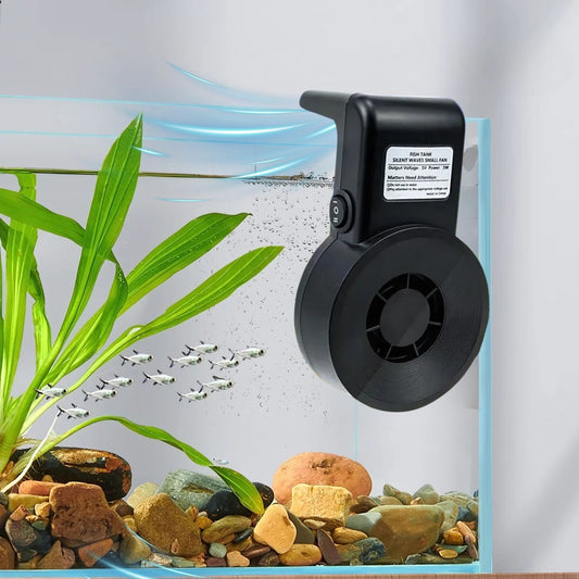 Petzlifeworld LY-V1 | 2W (Black) Suitable for tanks under 1.5 feet Aquarium Cooling Fan with 2-Speed Control