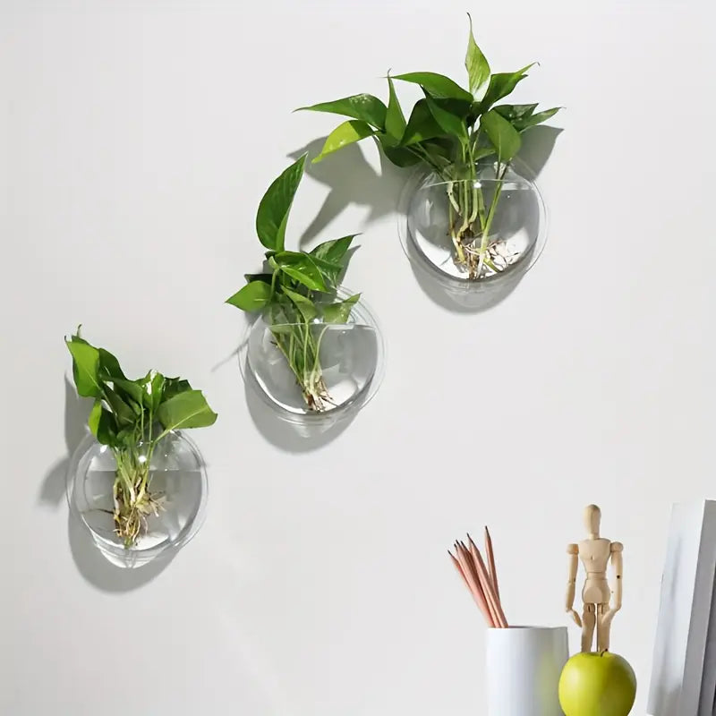 wall hanging water plants Petzlifeworld Acrylic White Wall Hanging Bowl (with Free Stones) for F – PetzLifeWorld