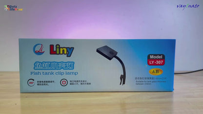 Petzlifeworld LY-307 (Square Shaped) 6.4W | Fit for 1.5 Feet Tank High Brightness Clip On Aquarium LED Light