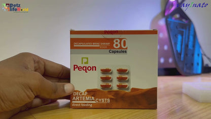 Peqon Decapsulated Brine Shrimp Eggs, No Hatching Required | Shell-Free, High-Protein Nutritional Feed