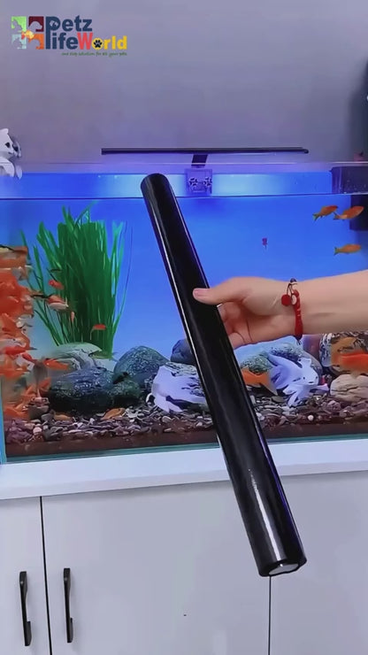 Petzlifeworld Aquarium Fish Tank Background Sticker Poster (Black)