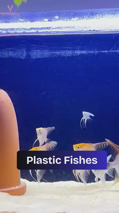 Petzlifeworld Aquarium Floating Plastic fish Pack of 10