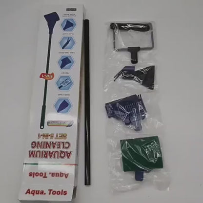 petzlifeworld 5 in 1 Aquarium Cleaning and Maintenance Kit with Fish Net/Algae Scrapper