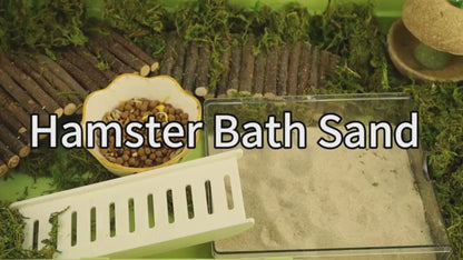 1Kg Dust-Free Hamster Bath Sand Natural Flower Scented Bathing Sand for Guinea Pig, Hamster and Other Small Animals by Pezlifeworld