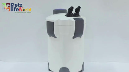 VAYINATO® Multi Stage External Outside Canister Filter & Filter Media Set (Pumice, Ceramic Ring and bio Ball) for Aquarium Fish Tank (HW-304A | 55W | 2000L/H | H.max-2.5M | Size-290 * 290 * 485mm)