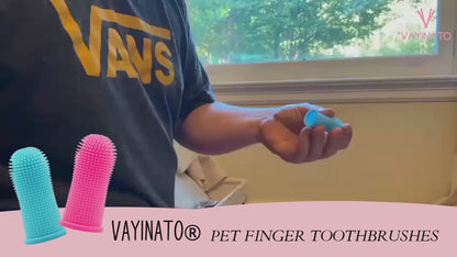PetzLifeworld  3 Pcs (Single Finger) Silicone Dog & Cat Finger Toothbrush | All-Around Dental Care for Dogs, Puppies & Cats
