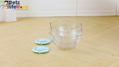 Petzlifeworld Large Hamster Exercise Ball 12CM Transparent Running Ball | Safe Lock Design | Small Animal Exercise Toy for Syrian Hamsters, Mice & Rodents | Cage Accessories & Play Toy