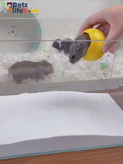 Petzlifeworld 1.2Kg Natural Silica Bath Sand for Hamster | Odor-Control Grooming Sand for Hamsters, Guinea Pigs, Gerbils & Chinchillas | Clean, Safe & Mess-Free Bathing