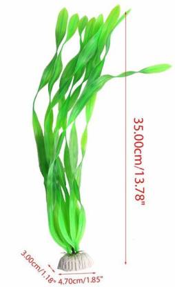 PetzLifeWorld 12 Inch Spiral Valisnaria Plastic Aquarium Plants For Decoration Pack of 2 Bunch Aquarium Plant Anchor  ({Plant Anchors2)