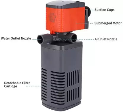 Xilong Aquarium Fish Tank Internal Filter (XL-F080 | 18W | 800L/H)