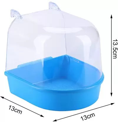 Petzlifeworld Birds Bath Tub for Birds Cage Small Birds Bathing Box Regular Bird Bath  (Plastic)