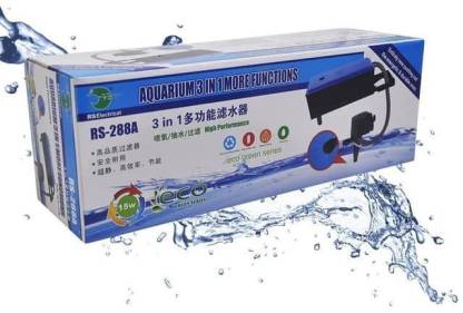 Rs Electricals Top Power Aquarium Filter Series with 3 Feet White Sponge