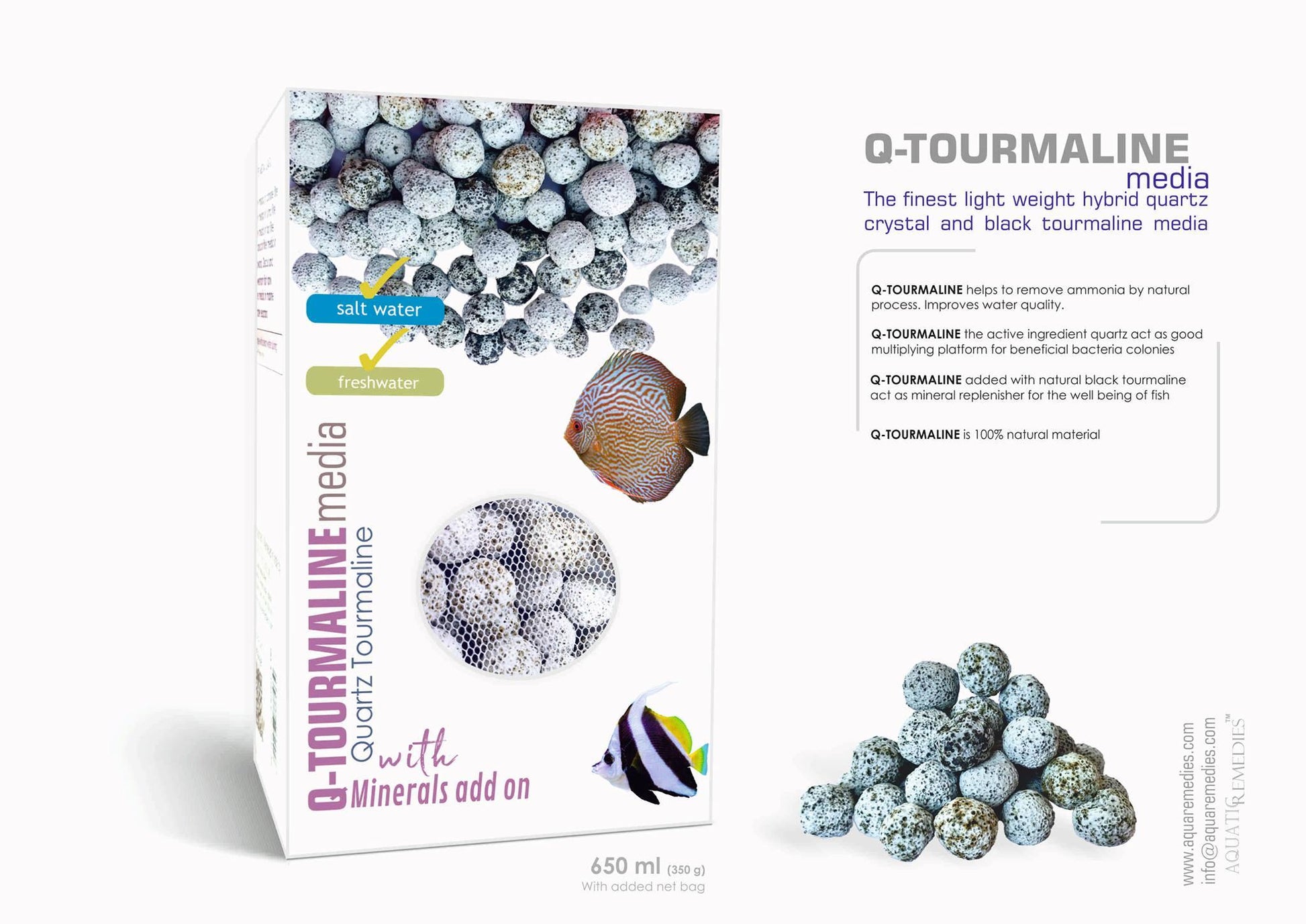 Aquatic Remedies Q-Tourmaline Media 350G - PetzLifeWorld